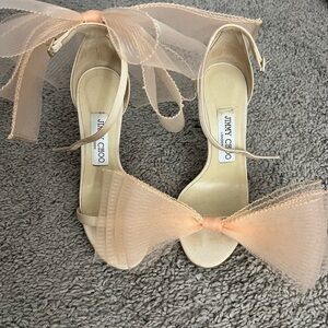 Jimmy Choo Women's Beige Bow Heels